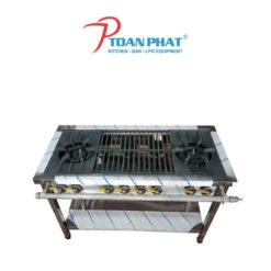 BẾP DÀN CÔNG NGHIỆP 2 HỌNG TO 4 HỌNG NHỎ