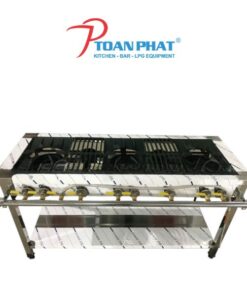 BẾP DÀN CÔNG NGHIỆP 3 HỌNG TO 2 HỌNG NHỎ