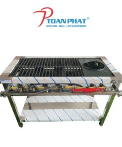 BẾP GAS CÔNG NGHIỆP 1 HỌNG LỚN 5 HỌNG NHỎ