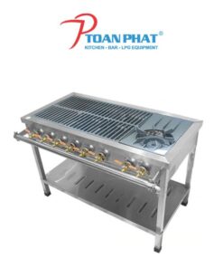 BẾP GAS CÔNG NGHIỆP 1 HỌNG LỚN 8 HỌNG NHỎ