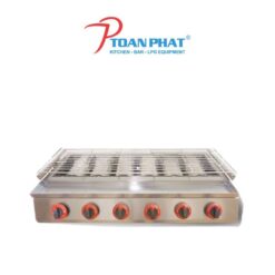 BẾP NƯỚNG HÀU 6 HỌNG NGẮN DÙNG GAS BN-F2.6GN