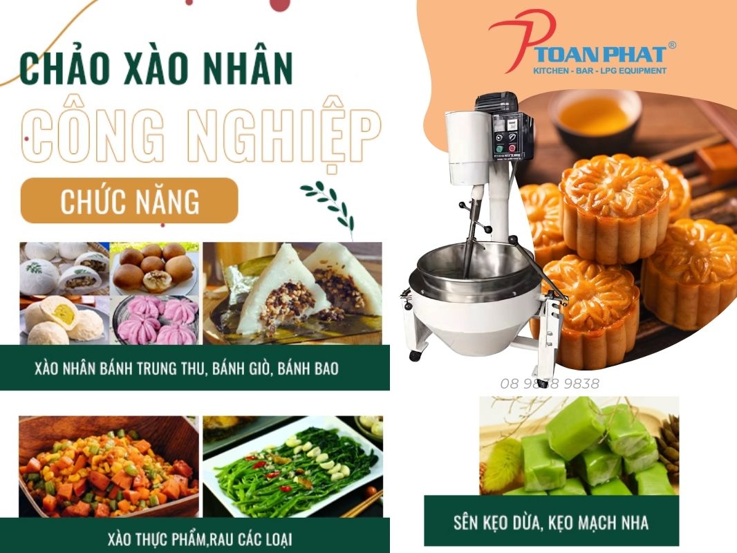 CHẢO XÀO NHÂN CÁNH KHUẤY LỆCH TÂM 35L 3 Các dòng Chảo xào nhân cánh khuấy lệch tâm 35L
