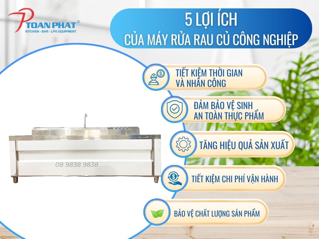 MÁY RỬA RAU CỦ CÔNG NGHIỆP 5 Lợi ích của máy rửa rau củ công nghiệp