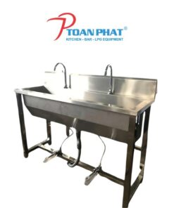 MÁNG RỬA TAY VAN ĐẠP CHÂN 2 VÒI MRT08304