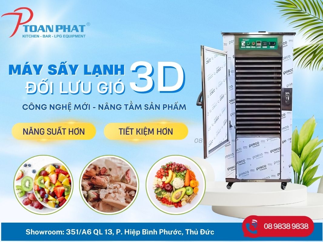 MÁY SẤY LẠNH 50 LÍT CHẤT LƯỢNG CAO 2 Máy sấy lạnh 50L Toàn Phát sản xuất