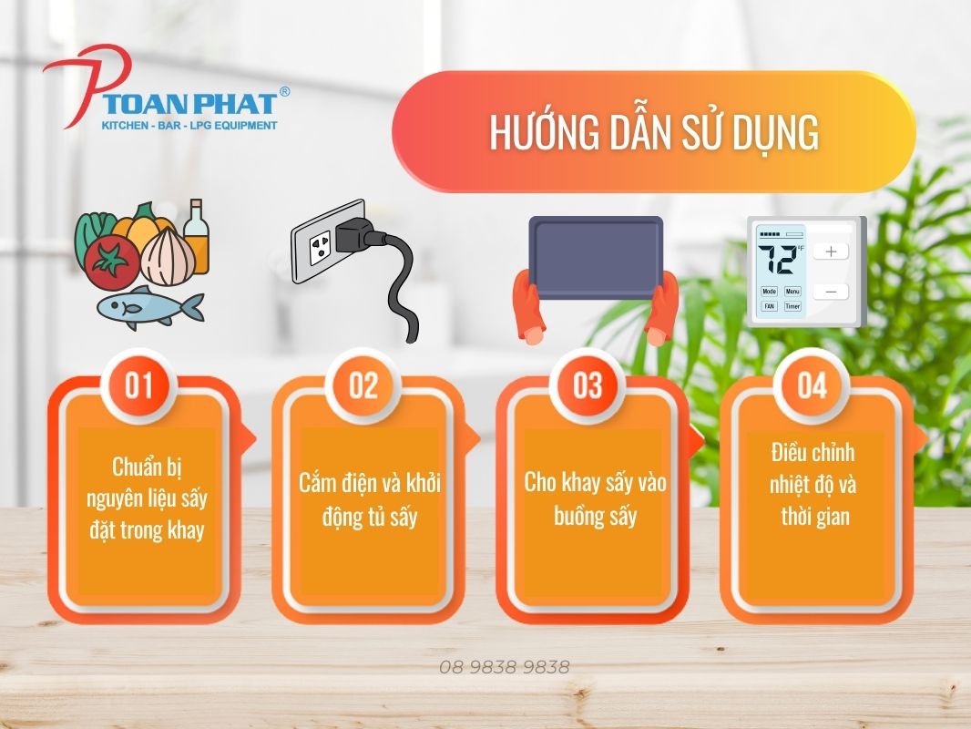 MÁY SẤY LẠNH 50 LÍT CHẤT LƯỢNG CAO 10 Hướng dẫn sử dụng Máy sấy lạnh 50L Toàn Phát sản xuất