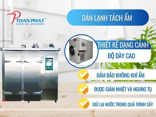 MÁY SẤY LẠNH CÔNG NGHIỆP DUNG TÍCH LỚN 200 LÍT 6 Dàn lạnh tách ẩm Máy sấy lạnh công nghiệp dung tích lớn 200L do Toàn Phát sản xuất