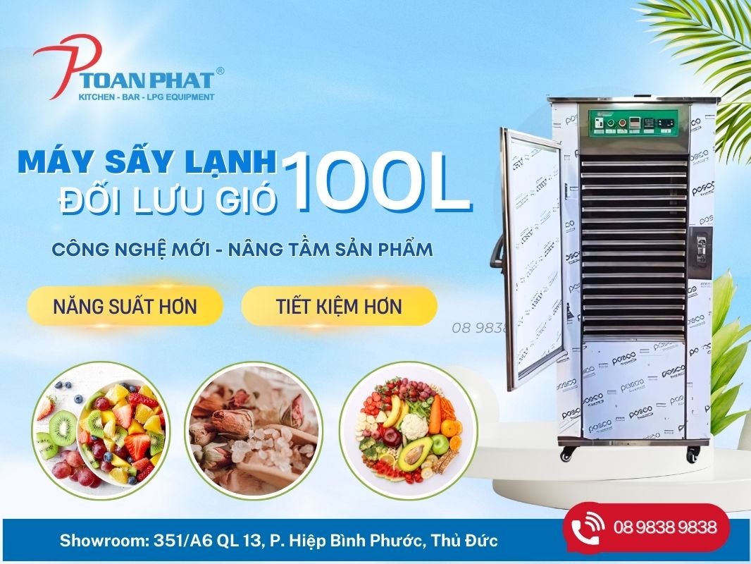 MÁY SẤY LẠNH THỰC PHẨM CHUYÊN DỤNG 100 LÍT 2 Máy sấy lạnh thực phẩm chuyên dụng 100L