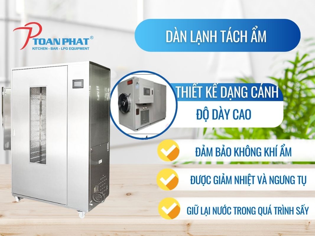 MÁY SẤY TRÁI CÂY DUNG TÍCH 80 LÍT 6 Hệ thống quạt đối lưu Máy sấy trái cây dung tích 80L
