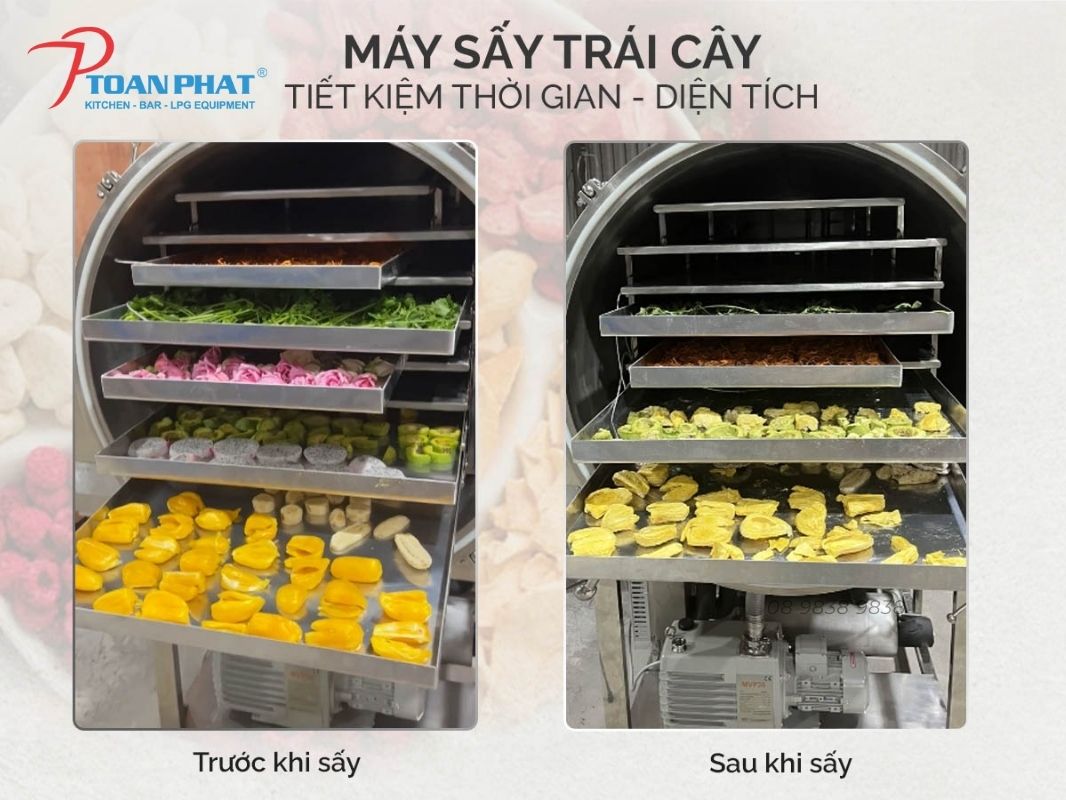 MÁY SẤY TRÁI CÂY DUNG TÍCH 80 LÍT 5 Khay sấy Máy sấy trái cây dung tích 80L