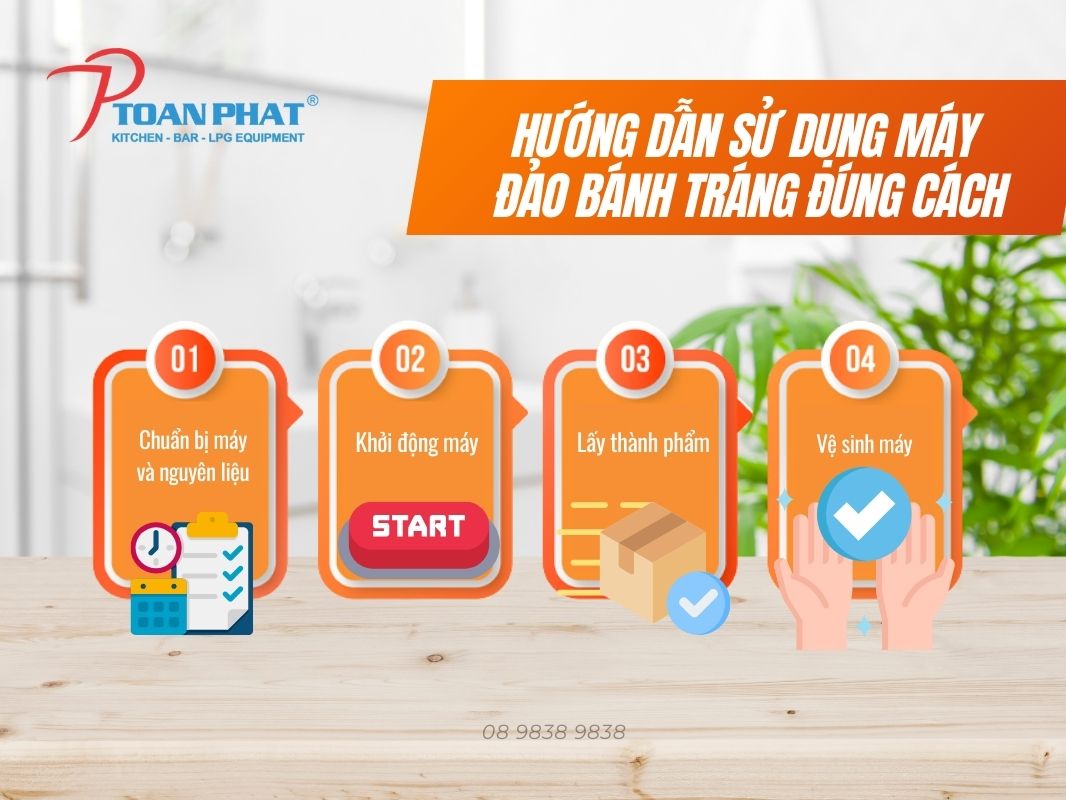 MÁY TRỘN BÁNH TRÁNG DUNG TÍCH LỚN 10 Hướng dẫn sử dụng máy trộn bánh tráng dung tích lớn