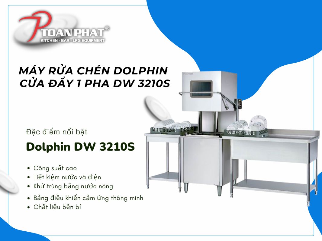 MÁY RỬA CHÉN DOLPHIN CỬA ĐẨY 1 PHA DW 3210S 2 Máy rửa chén Dolphin cửa đẩy 1 pha DW 3210S