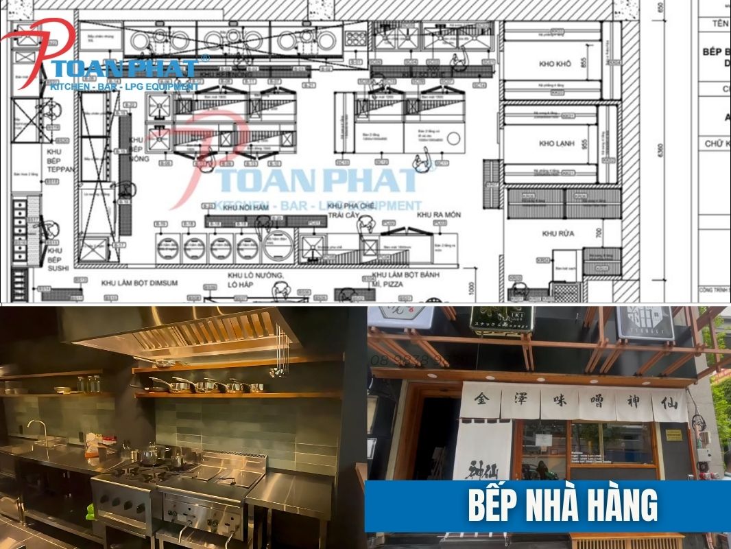 Thiết kế bếp công nghiệp: Mọi thông tin quý khách cần phải biết trước khi làm 3 Mô hình bếp nhà hàng