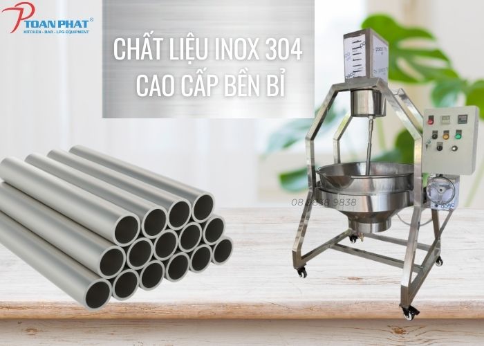 CHẢO CÁNH KHUẤY XÀO SA TẾ CHUYÊN DỤNG 4 NOI NAU CO CANH KHUAY 3 LOP CONG NGHIEP 800 LIT TOAN PHAT 3