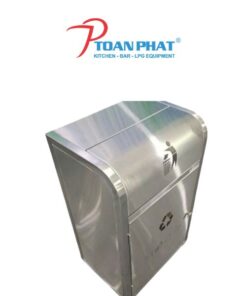 THÙNG RÁC 1 NGĂN INOX 304 TR01304
