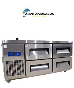 BÀN MÁT 4 NGĂN KÉO INOX 1,5M