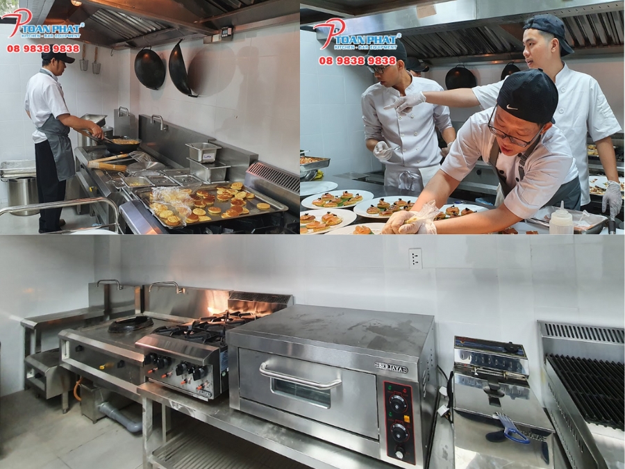 Bếp ăn công nghiệp do Toàn Phát thi công cho Anneta Q7