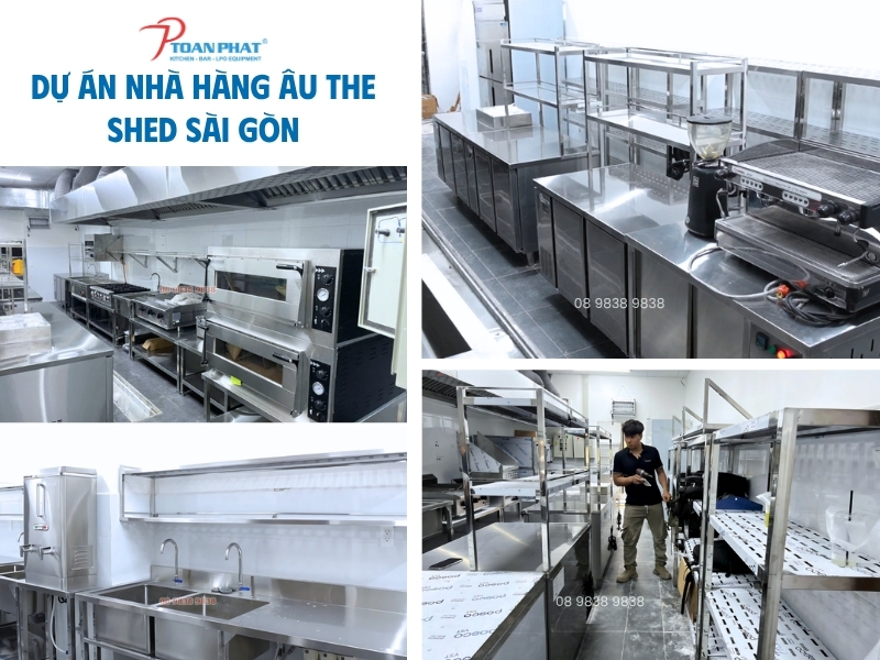 Toàn Phát Chuyên Thiết Kế Bếp Công Nghiệp Uy Tín Chuyên Nghiệp 7 Dự án nhà hàng Âu The Shed Saigon