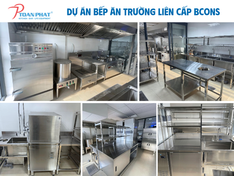 Dự án bếp Trường Mầm non Bcons - Bcons Lê Trọng Tấn
