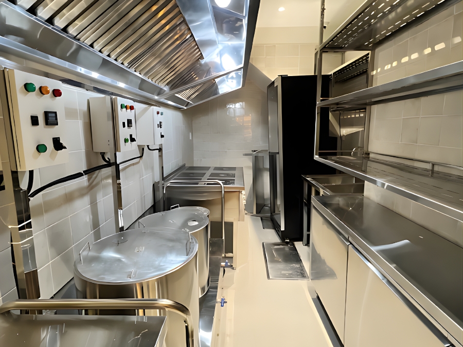 Toàn Phát thi công trọn gói khu bếp cho mô hình quán cà phê ăn sáng Galaxy Coffee