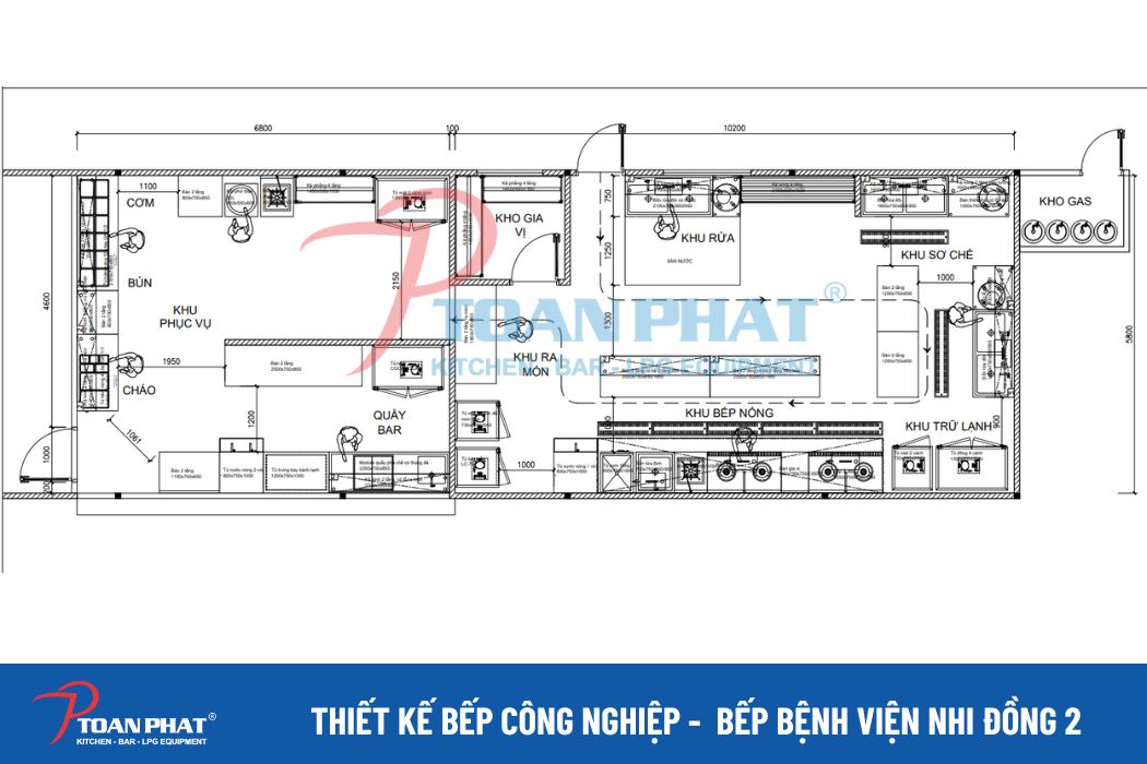 THIẾT KẾ BẾP ĂN BỆNH VIỆN NHI ĐỒNG 2 3 Bản vẽ thiết kế bếp bệnh viện Nhi Đồng 2