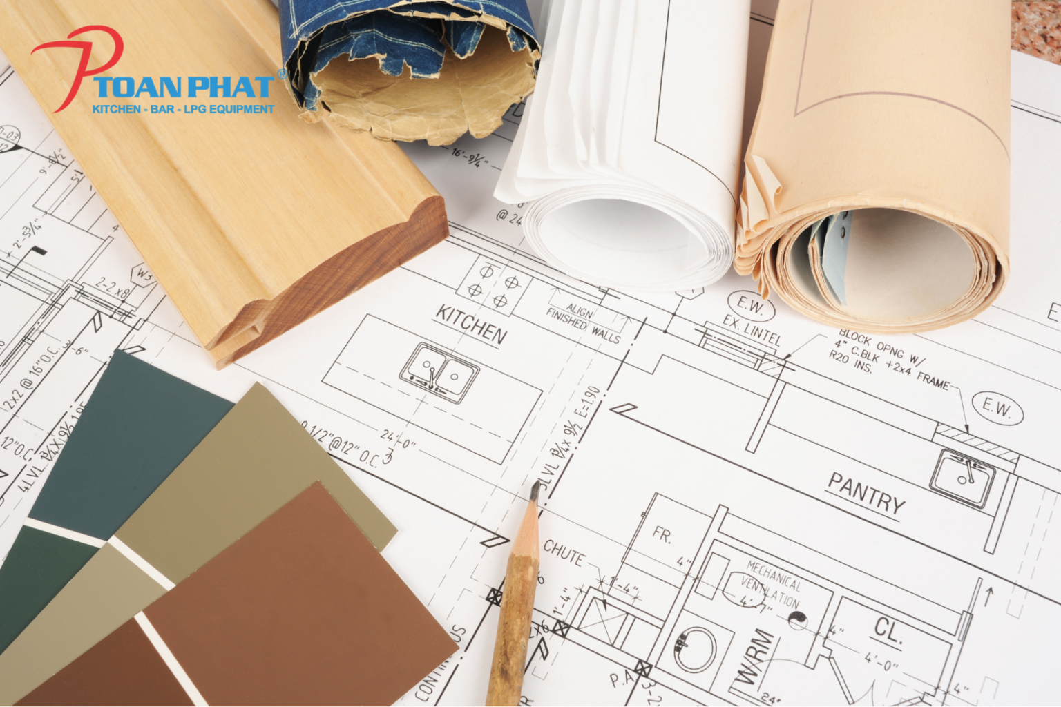 Thiết kế bếp quán ăn: Nguyên tắc, mô hình, chi phí và các thông tin quan trọng cần biết 3 Chi phí thiết kế thi công bếp quán ăn