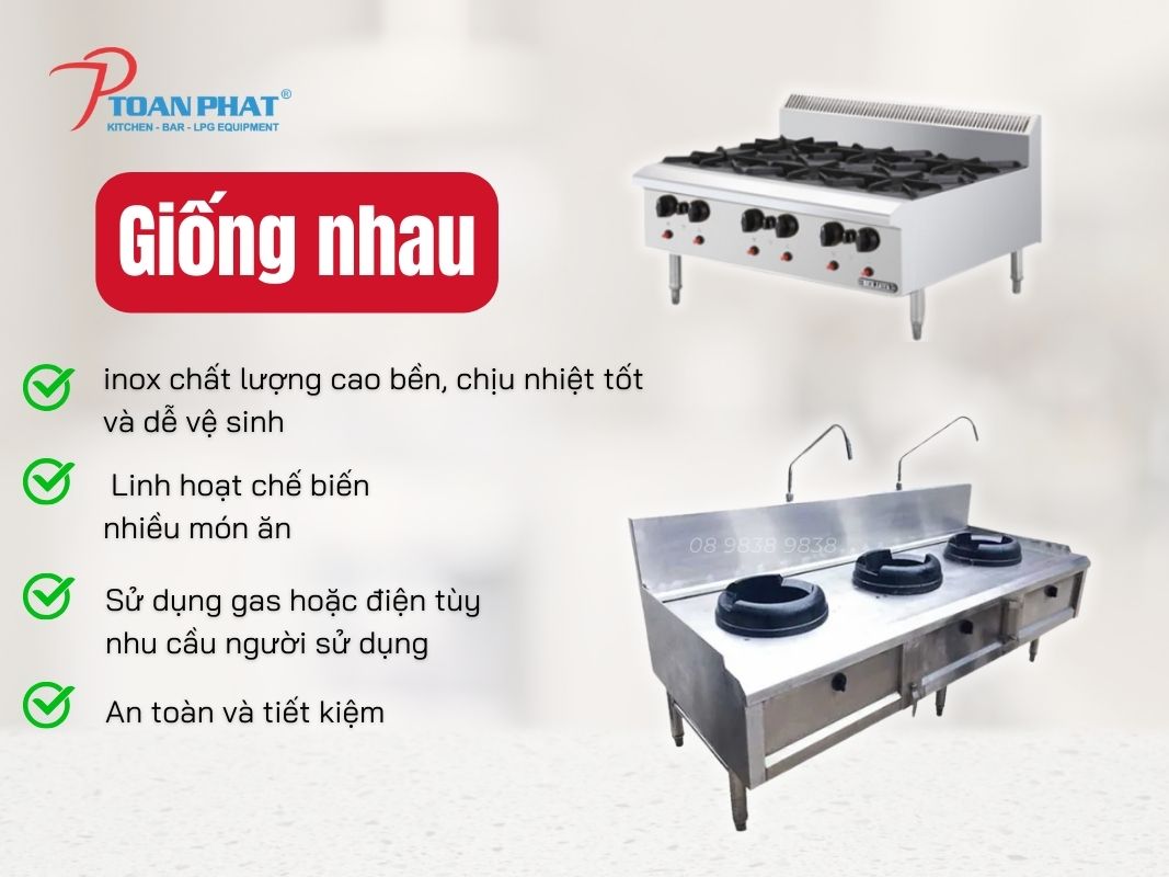 So sánh bếp Á và bếp Âu: Khác và giống nhau như thế nào? 2 Điểm giống nhau giữa bếp Âu và bếp Á