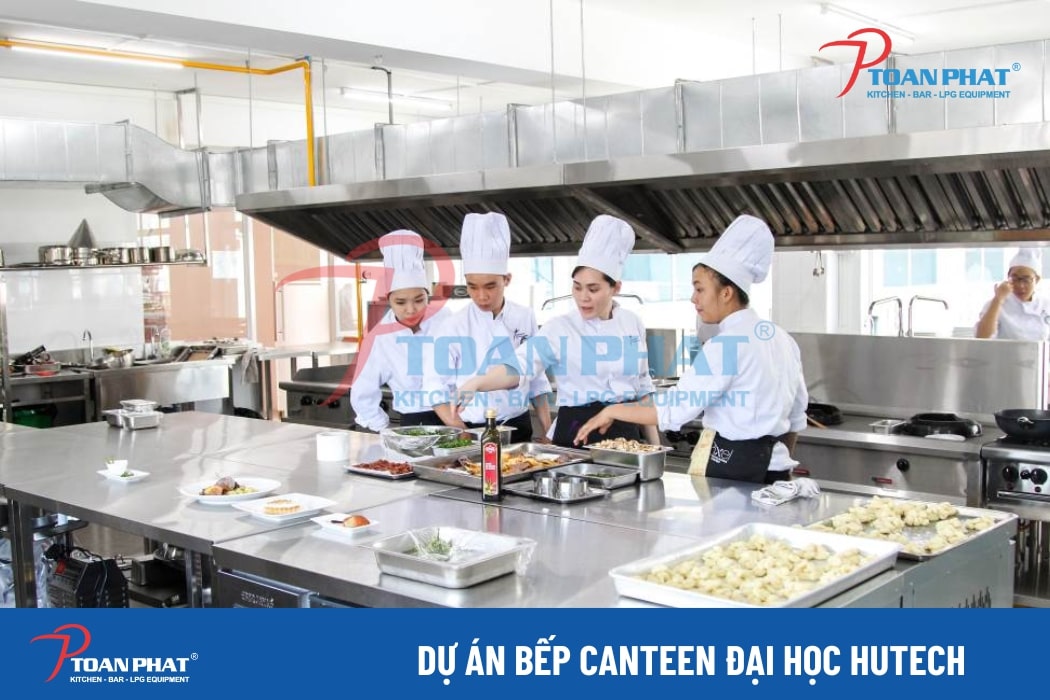 30+ Mẫu thiết kế bếp trường học 2025 - Tư vấn chi tiết từ A đến Z 7 Dự án bếp Canteen Đại học Hutech