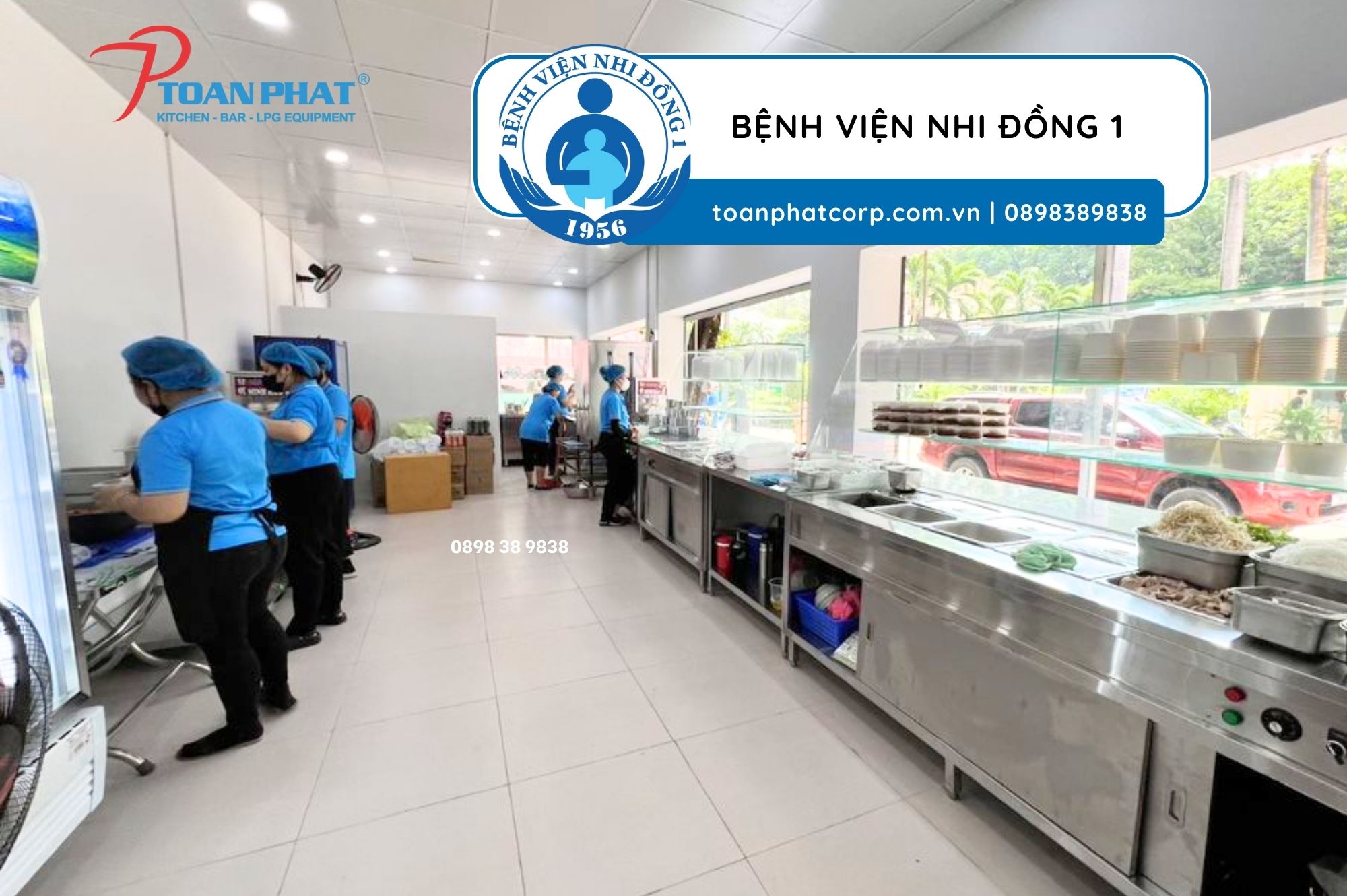30+ Mẫu thiết kế bếp ăn bệnh viện 2025 - Tư vấn chi tiết từ A đến Z 9 Dự án bếp Bệnh viện Nhi đồng 1