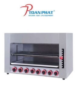 LÒ NƯỚNG 8 ĐẦU ĐỐT BẰNG GAS TOÀN PHÁT