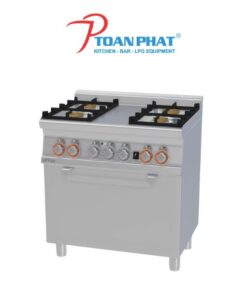 LOTUS BẾP 4 HỌNG CÓ LÒ NƯỚNG ĐA CHỨC NĂNG CỬA THÉP KHÔNG GỈ MODEL CFM4-68GEM