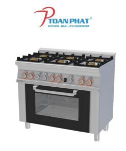 LOTUS BẾP 6 ĐẦU ĐỐT KẾT HỢP LÒ NƯỚNG CỬA KÍNH MODEL CFM6-610GEM