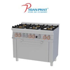 LOTUS BẾP 6 HỌNG KẾT HỢP LÒ NƯỚNG ĐA NĂNG CFM6-610GEM
