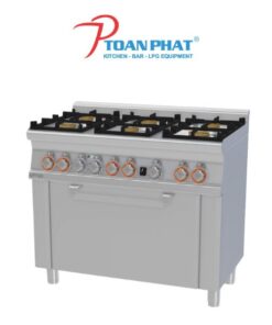 LOTUS BẾP 6 HỌNG KẾT HỢP LÒ NƯỚNG ĐA NĂNG CFM6-610GEM
