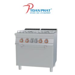 LOTUS BẾP CÔNG NGHIỆP 4 ĐẦU ĐỐT KÈM LÒ NƯỚNG MODEL CF4-78GP