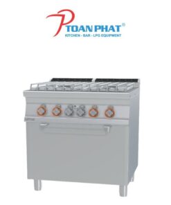 LOTUS BẾP CÔNG NGHIỆP 4 ĐẦU ĐỐT KÈM LÒ NƯỚNG MODEL CF4-78GP