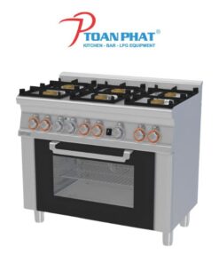LOTUS BẾP CÔNG NGHIỆP 6 HỌNG CÓ LÒ NƯỚNG MODEL CF6-610GEM