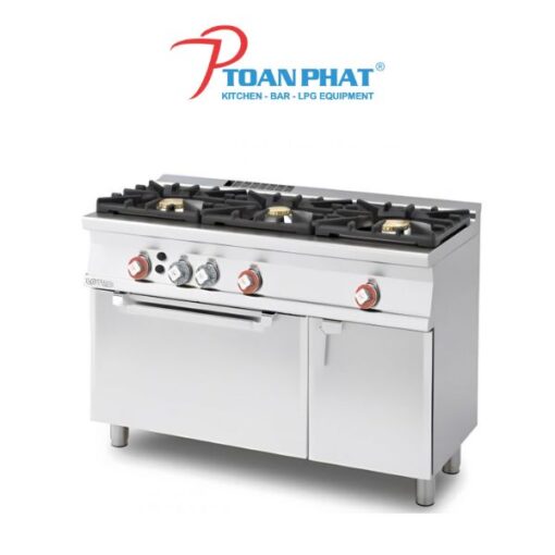 lotus bep cong nghiep dung gas 3 hong dot co lo nuong cf3 512gv
