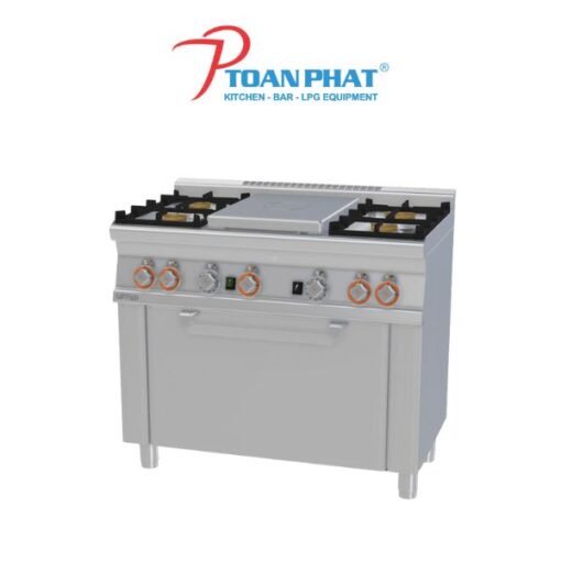 lotus bep gas 4 lo dot co lo nuong cua thep khong gi model tpf4 610g