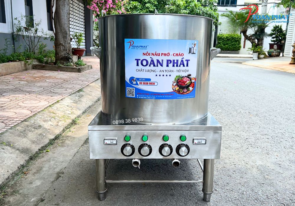 Thiết kế bếp quán phở: Nguyên tắc, chi phí và các thông tin quan trọng cần biết 3 Nồi nấu phở Toàn Phát