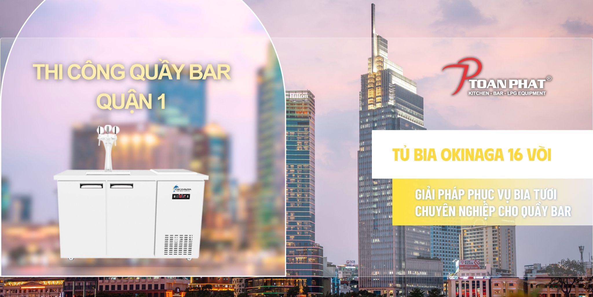 Dự án tiêu biểu: Toàn Phát thi công quầy bar tại khách sạn Quận 1 1 Dự án tiêu biểu Toàn Phát thi công quầy bar tại khách sạn Quận 1