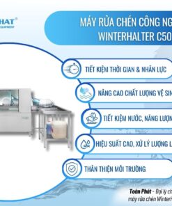 MÁY RỬA CHÉN BĂNG TẢI WINTERHALTER C50 7 Máy rửa chén công nghiệp Winterhalter C50
