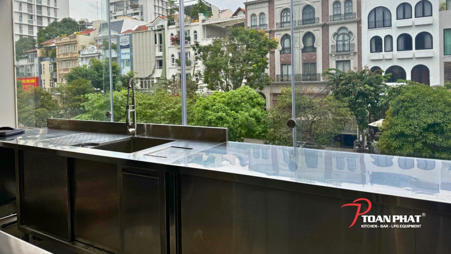 Module quầy bar trong bếp bánh - Bếp Toàn Phát