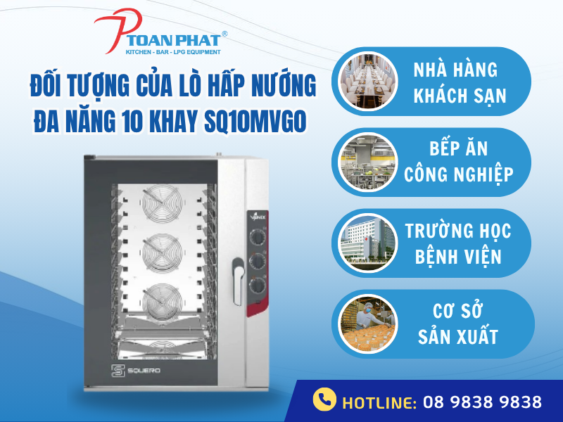 LÒ HẤP NƯỚNG ĐA NĂNG 10 KHAY DÙNG TRONG CÔNG NGHIỆP SQ10MVG0 3 Ứng dụng của lò hấp nướng đa năng dùng trong công nghiệp SQ10MVG0