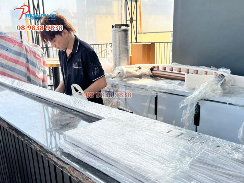 DỰ ÁN TIÊU BIỂU: TOÀN PHÁT THI CÔNG QUẦY BAR KHÁCH SẠN QUẬN 1 5 Quy trình thi công