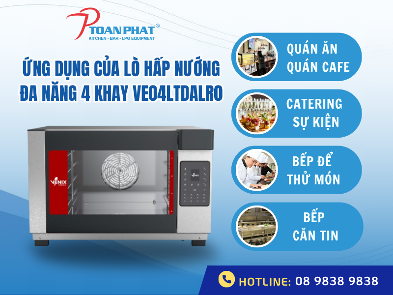 LÒ HẤP NƯỚNG ĐA NĂNG 4 KHAY DÙNG TRONG CÔNG NGHIỆP VE04LTDALR0 3 Ứng dụng của lò hấp nướng đa năng 4 khay dùng trong công nghiệp VE04LTDALR0