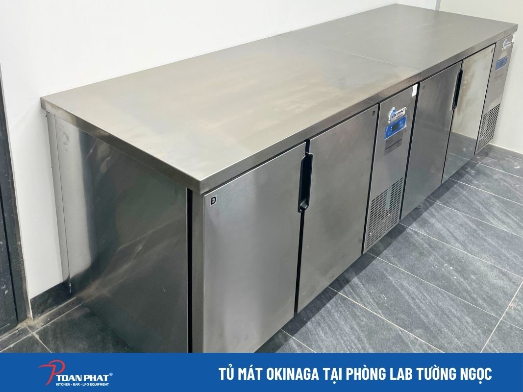 DỰ ÁN TIÊU BIỂU: BẾP CÔNG TY PHÒNG LAB TƯỜNG NGỌC 4 Bàn mát Okinaga tại phòng Lab Tường Ngọc