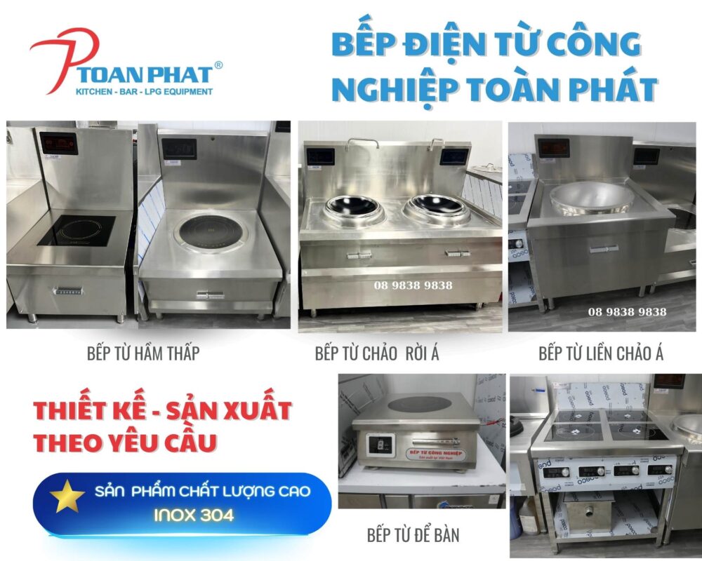 Bếp điện từ công nghiệp Toàn Phát