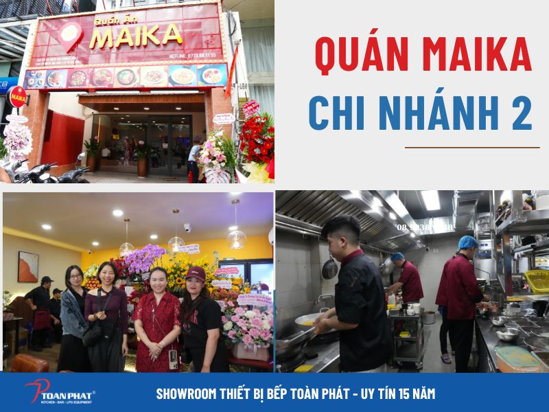 Dự án tiêu biểu Toàn Phát thi công bếp quán ăn MaiKa