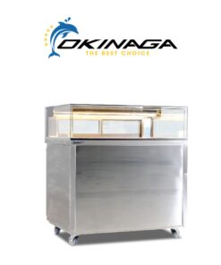 TỦ TRƯNG BÀY BÁNH CÓ BÁNH XE OKINAGA BKSL-1.10ST